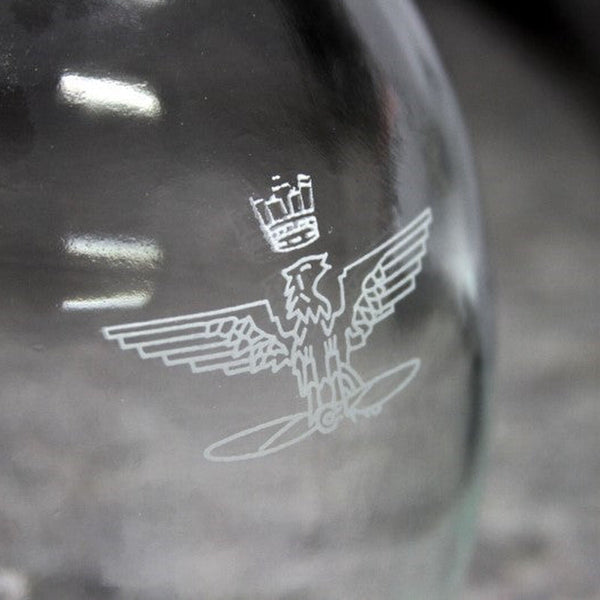Italian Air Force 1-Liter Carafe – Elegant Etched Glass Wine Decanter - Deutsche Optik