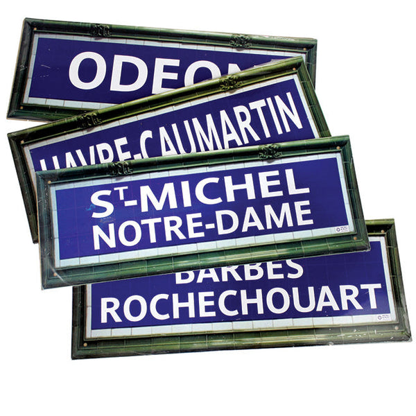 Paris Metro Signs – Vintage French Collectibles for Decor Lovers - Deutsche Optik