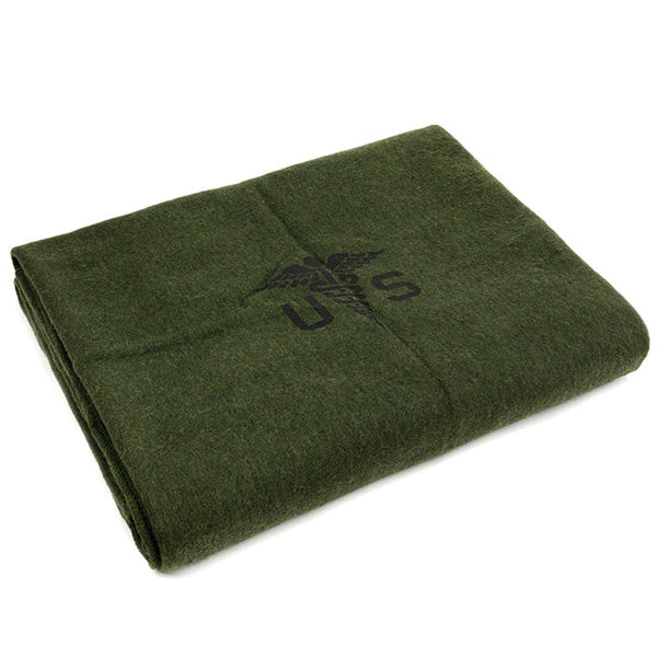 U.S. Army Medical Corps Blanket – Heavyweight Military-Style Wool Blanket - Deutsche Optik