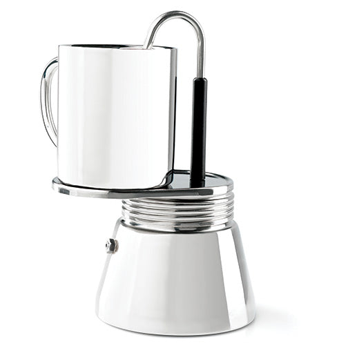 Mini Espresso 4-Cup Set – Stainless Steel Portable Coffee Maker - Deutsche Optik