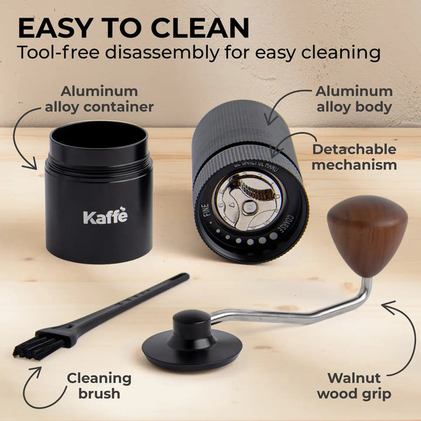 Kaffe Handheld Manual Burr Coffee Grinder – Precision Brewing Anywhere - Deutsche Optik