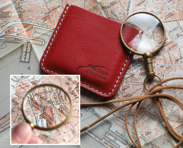Field Pocket Magnifier – Hand-Stitched Leather
