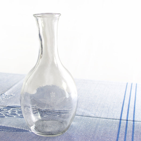 Italian Air Force 1-Liter Carafe – Elegant Etched Glass Wine Decanter - Deutsche Optik