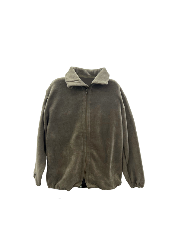 Belgian Army Fleece Jacket with Cloth Collar – Military Surplus Cold-Weather Layer - Deutsche Optik