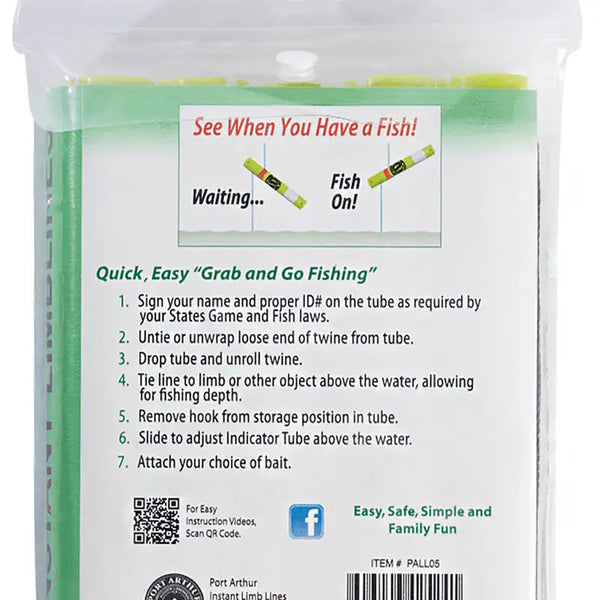 Fishing Line Limb Lines Auto Fishing Device 5-Pack - Set It & Catch More Fish with Ease! - Deutsche Optik