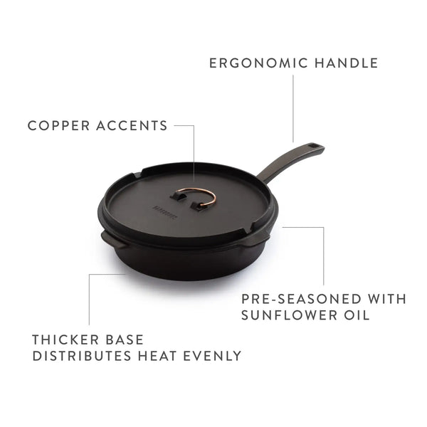 All-in-One Cast Iron Skillet – Timeless Durability for Every Kitchen & Campfire - Deutsche Optik