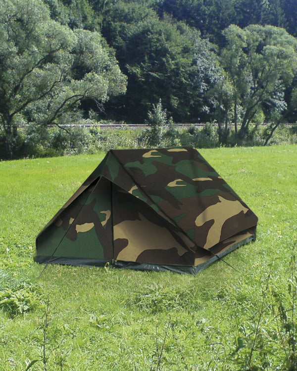 MIL-TEC® Woodland 2-Man Mini-Pack Tent – Lightweight & Reliable Outdoor Shelter - Deutsche Optik