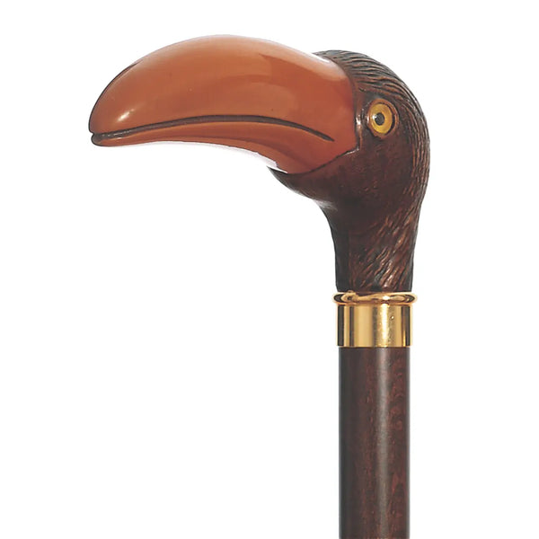 Panama Toucan Cane – 36" Handcrafted Walking Stick - Deutsche Optik