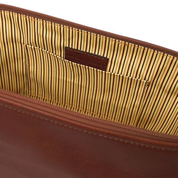 Tuscany Leather Dusch Kit - Premium Italian Toiletry Bag