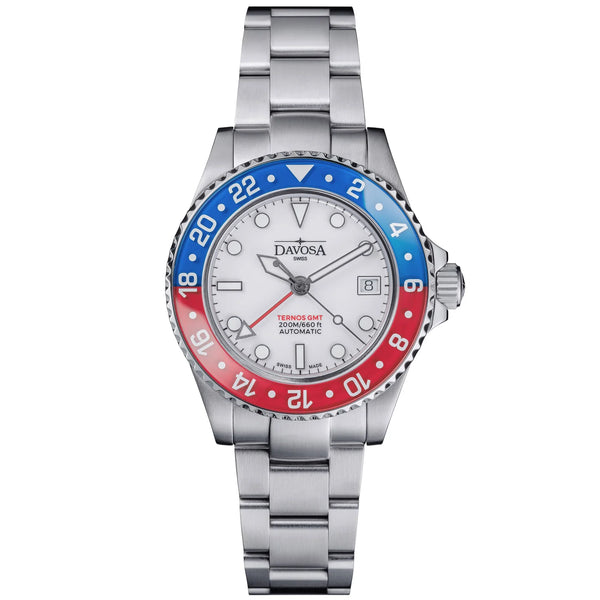 DAVOSA Ternos GMT Lucent | Sapphire Crystal Bezel with Depth Effect