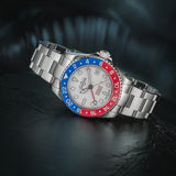 DAVOSA Ternos GMT Lucent | Sapphire Crystal Bezel with Depth Effect