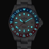 DAVOSA Ternos GMT Lucent | Sapphire Crystal Bezel with Depth Effect