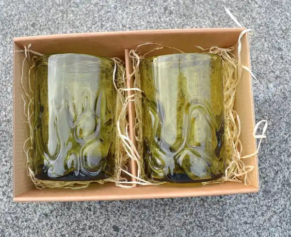 WHISKEY GLASS SET, 2 glasses, Forest Glass / Waldglas