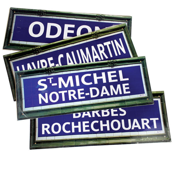 Paris Metro Signs