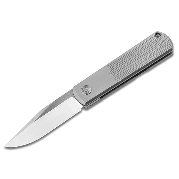 Böker BRLW – Premium Titanium and Wood Grain Folding Knife