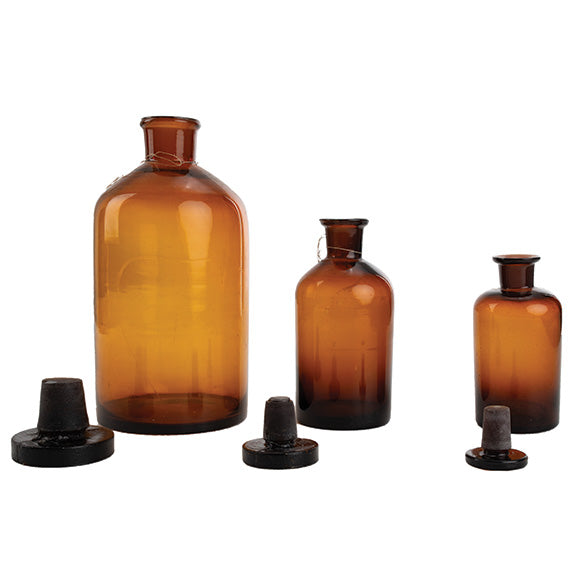 Czech Army Med Corp Apothecary Round Bottles