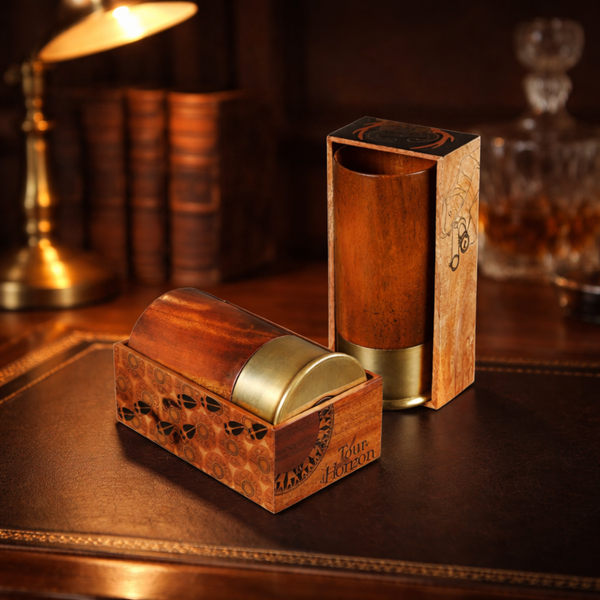 Desktop Shotgun Shell | Solid Mahogany Desk &amp; Bench Holder