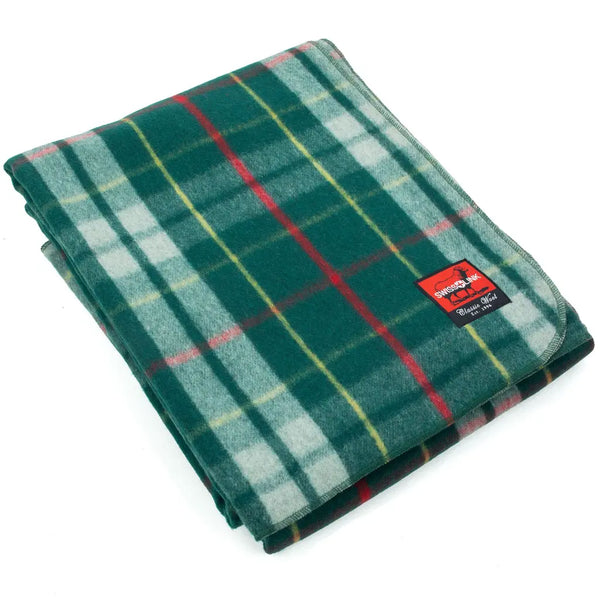 Emerald Green Classic Wool Blanket