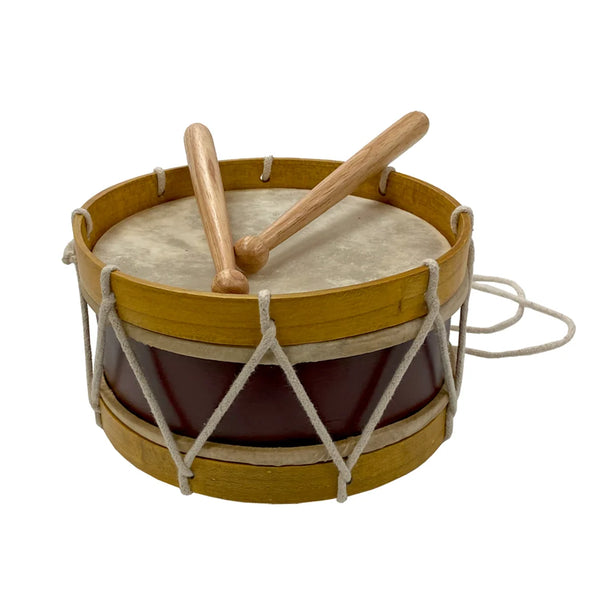 7-1/2″ Civil-Revolutionary War Marching Drum & Drum Sticks | Rawhide Reproduction Snare Drum