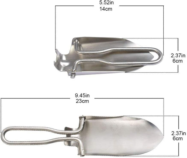 Stainless Folding Shovel – Compact Stainless Steel Survival Tool
