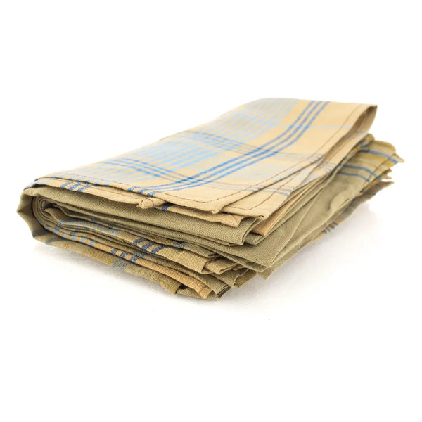 Czech Army Handkerchiefs — Plaid Mixed | 6-Pack