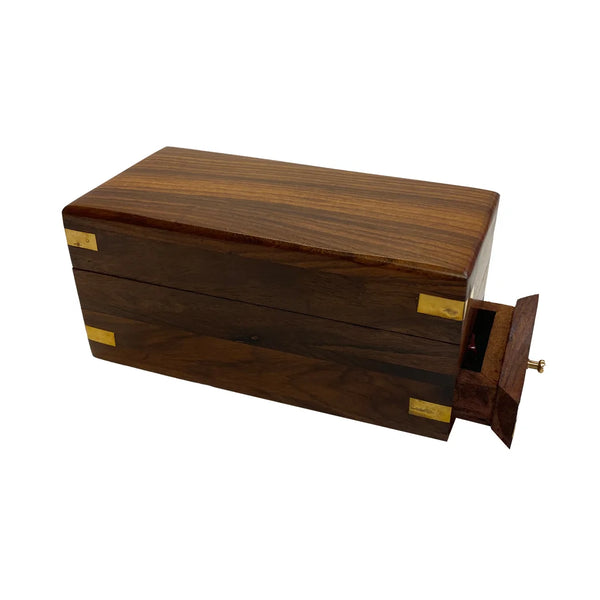 Wax Seal Kit in Wooden Box | Brass Letter-Writing Set