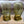 ARCADA, historical green glass - Set of 2. Waldglas.