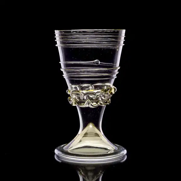 Medieval goblet, 14th century, France. Green Forest Glass / Waldglas