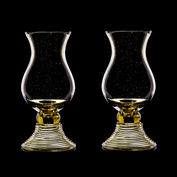 RUM GLASSES, green forest glass - Set of 2. Waldglas.