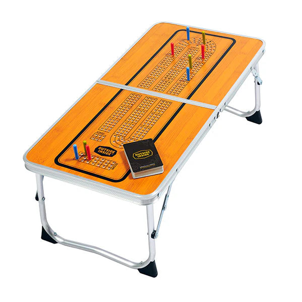 Camp Cribbage Table | Campfire Cribbage Game Set