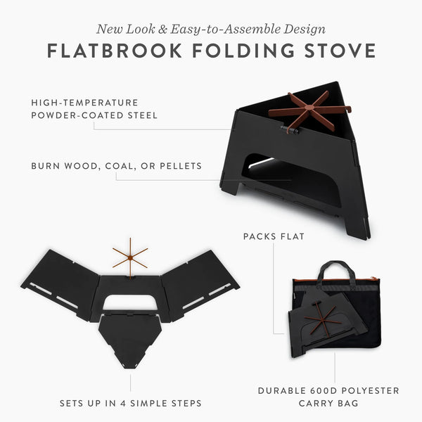 Flatbrook Folding Stove – Portable, Heavy-Duty Cooking for Any Adventure