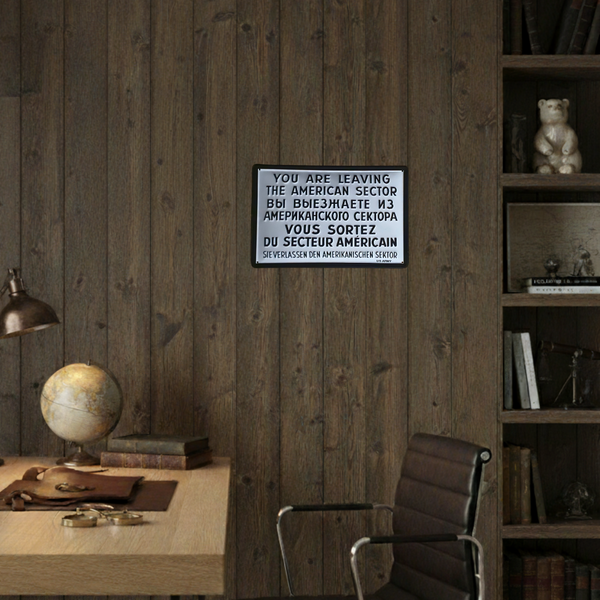 American Sector Tin Sign