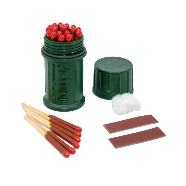Hurricane Match Kit | Waterproof Case with 25 Windproof Matches