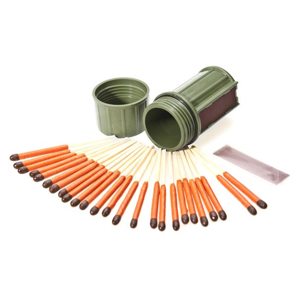 Hurricane Match Kit | Waterproof Case with 25 Windproof Matches