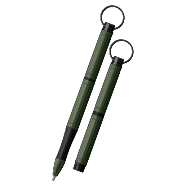 Green Backpacker Space Pen | Pressurized Keychain Pen