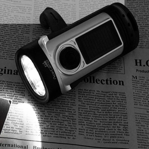 DYNA Solar & Crank Flashlight | Rechargeable Emergency Utility Light